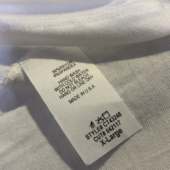 EUC Celeste Black/White Cold Shoulder Top, X-Large - Picture 6 of 6